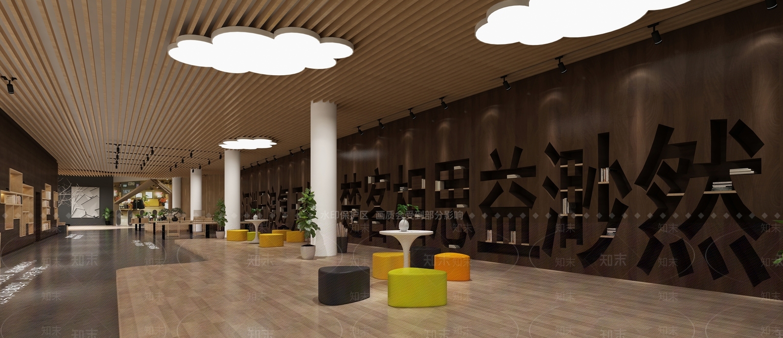 现代书吧3D模型下载【ID:260250775】