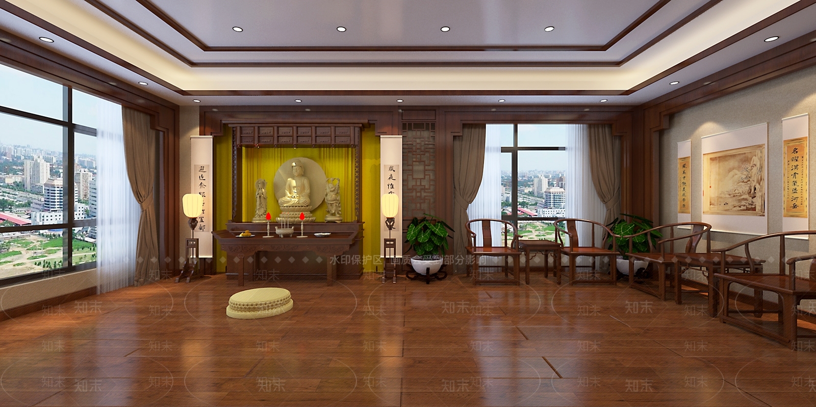 中式祠堂3D模型下载【ID:560265444】