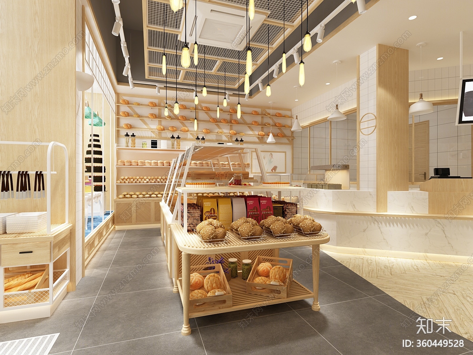 现代蛋糕店3D模型下载【ID:360449528】