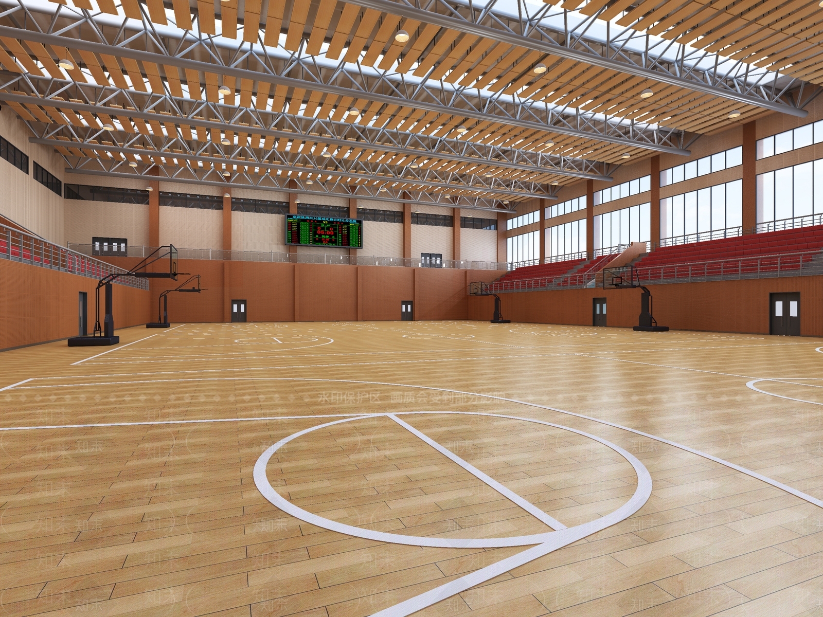现代风格体育馆3D模型下载【ID:360449088】