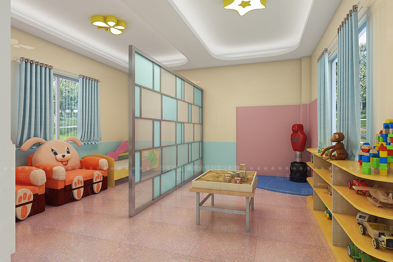 现代儿童休闲区3D模型下载【ID:760462031】