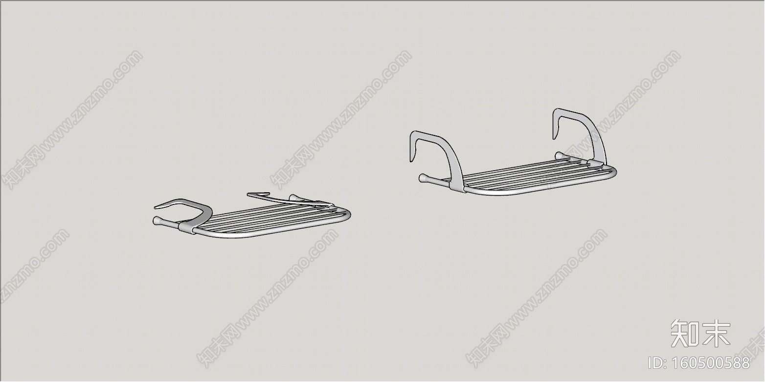 现代多功能晾晒衣架SU模型下载【ID:160500588】