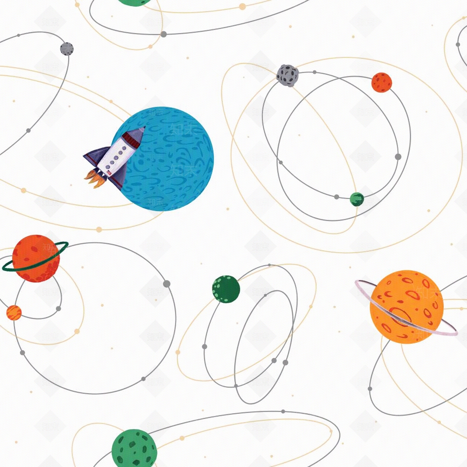 儿童房壁纸贴图下载【ID:960503276】