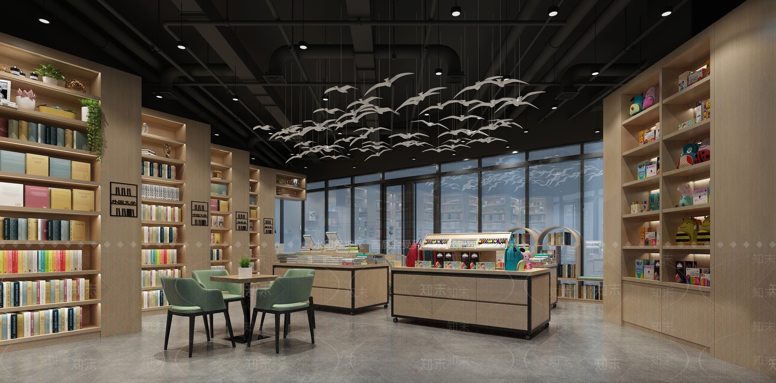 现代书店3D模型下载【ID:760504987】