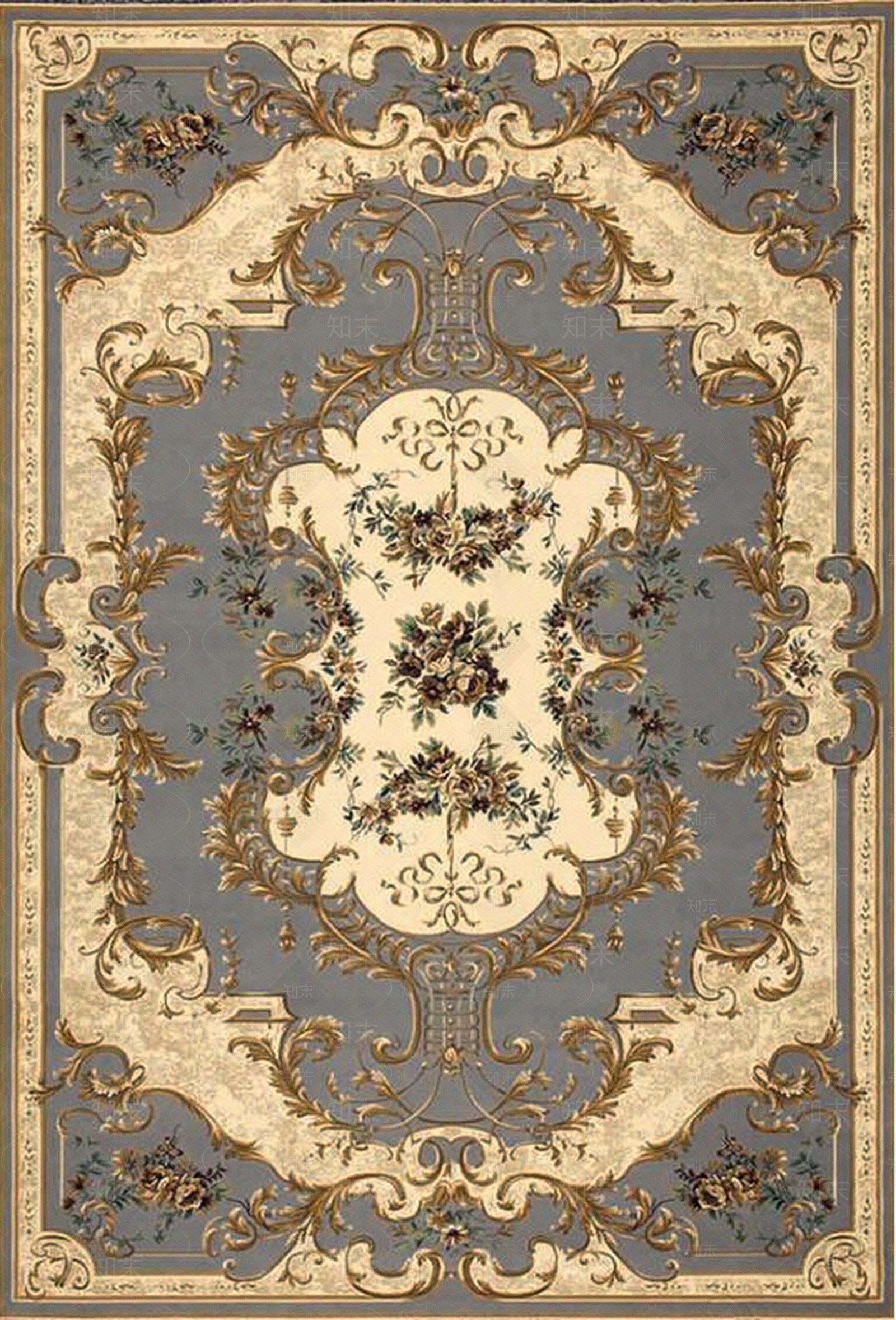 美式田园地毯贴图下载【ID:860534675】