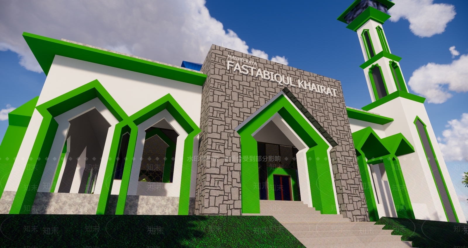 欧式风格礼堂SU模型下载【ID:560567288】