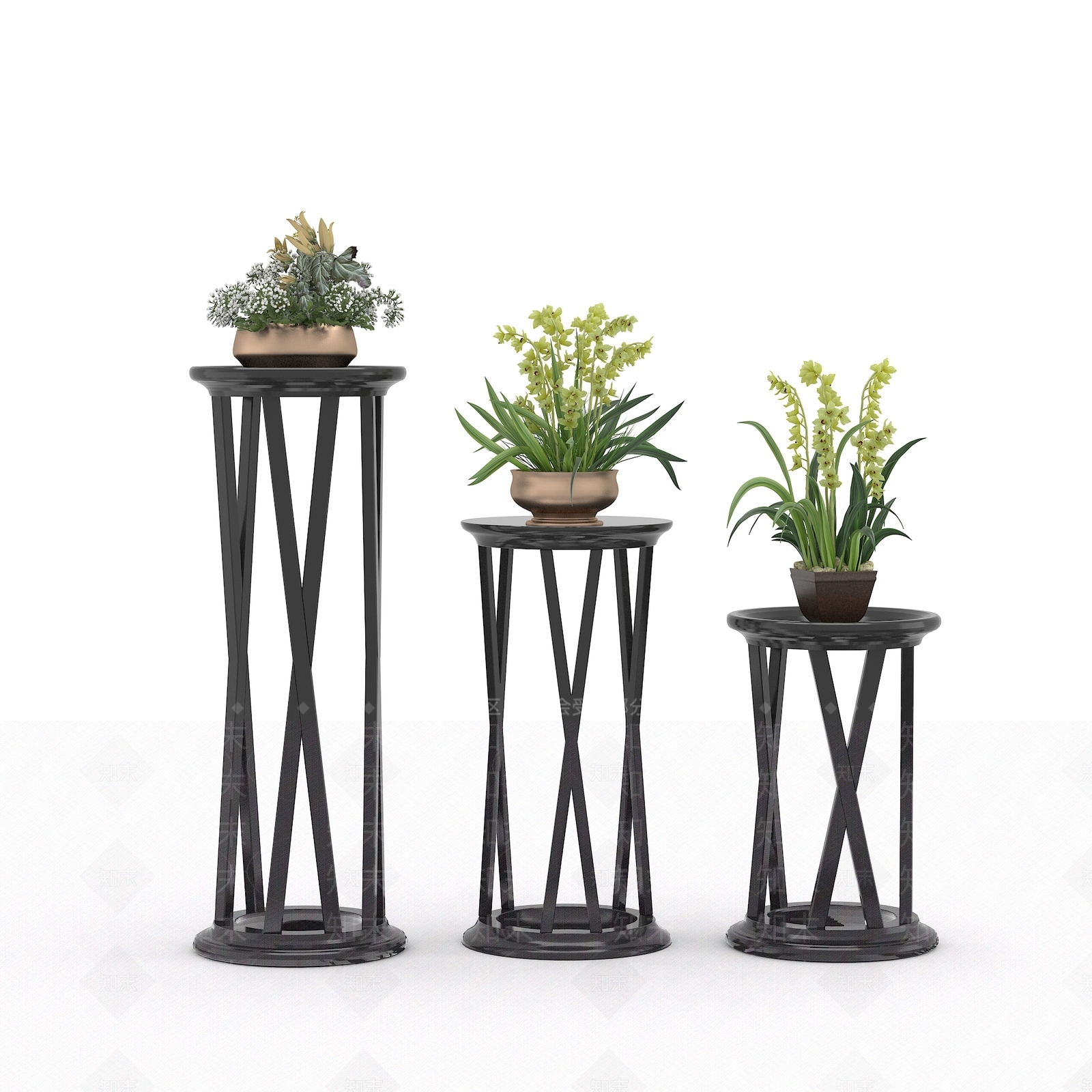 现代花几3D模型下载【ID:860571717】