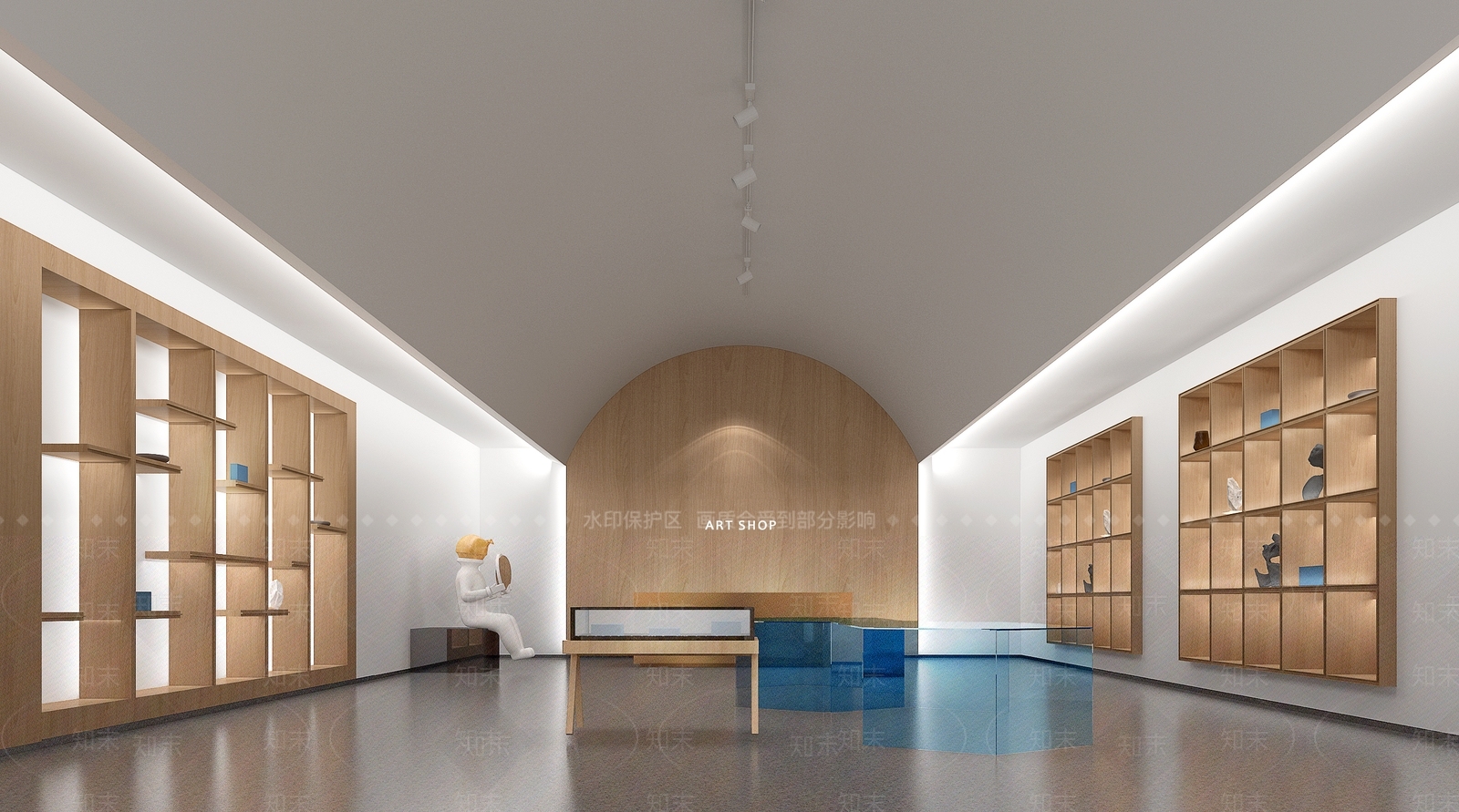 现代艺术展区3D模型下载【ID:860573099】