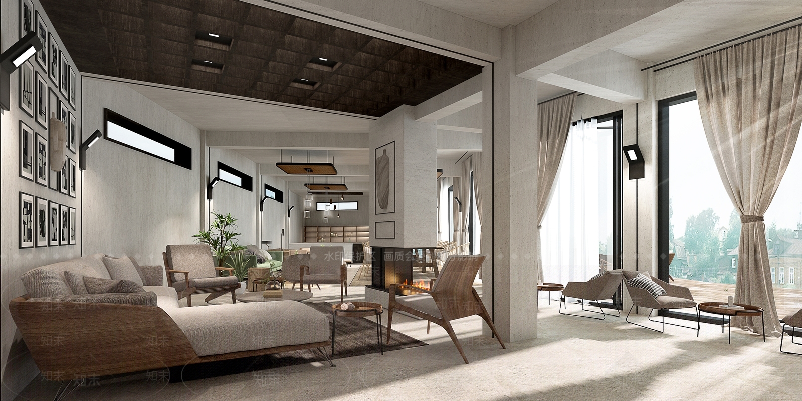 工业风清吧3D模型下载【ID:960577409】