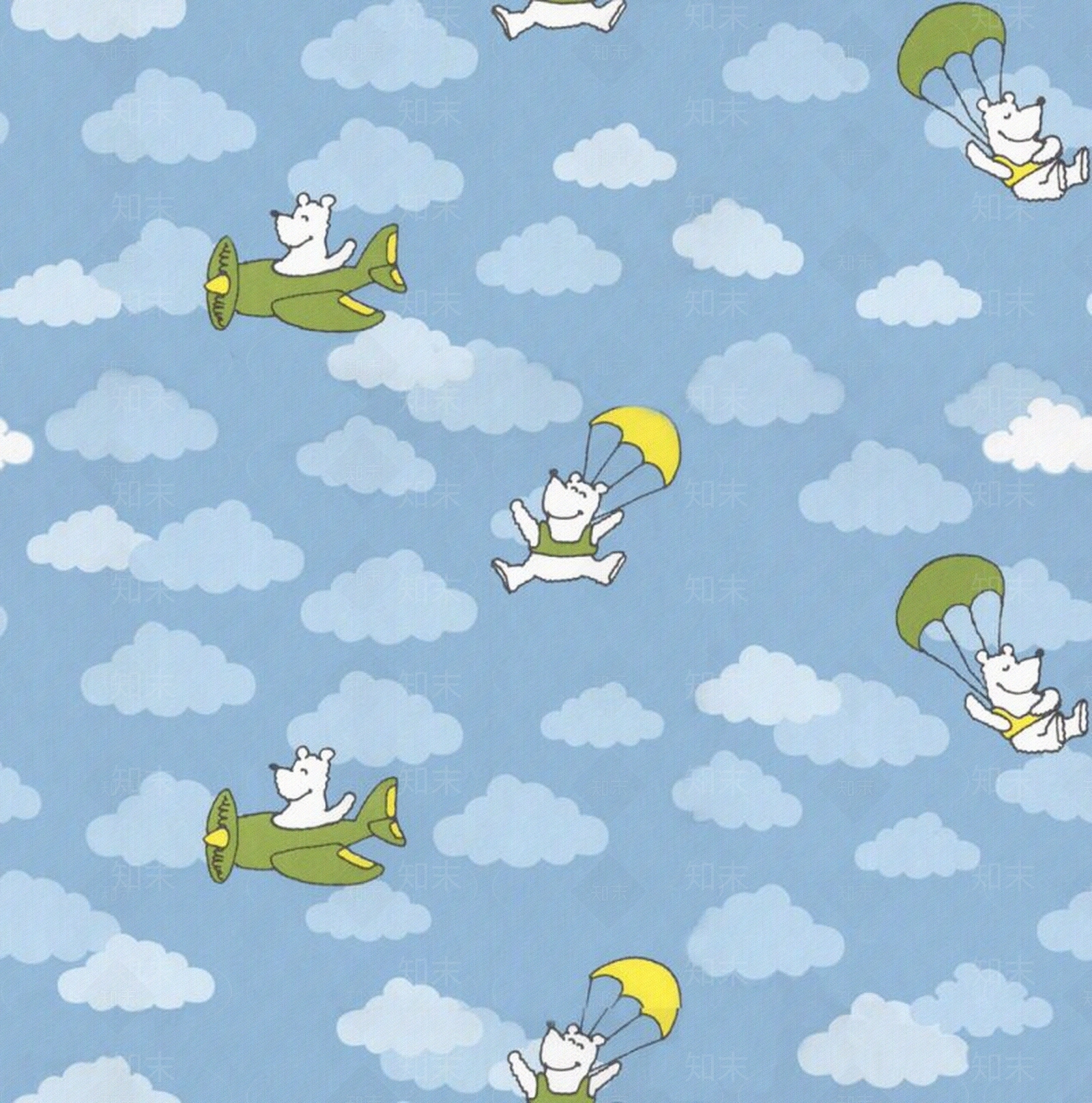 现代风格儿童壁纸贴图下载【ID:960641227】