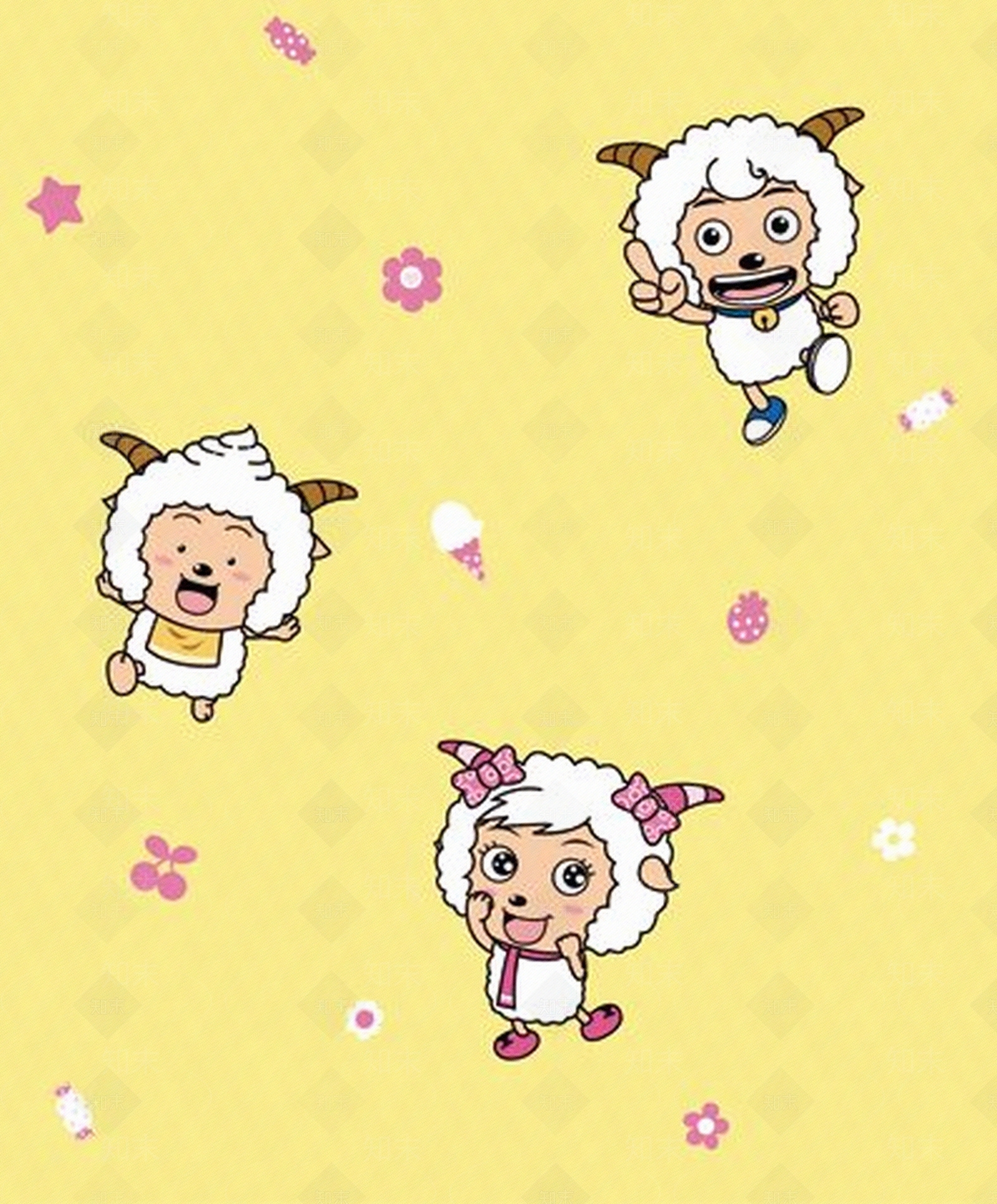 现代风格儿童壁纸贴图下载【ID:960641292】