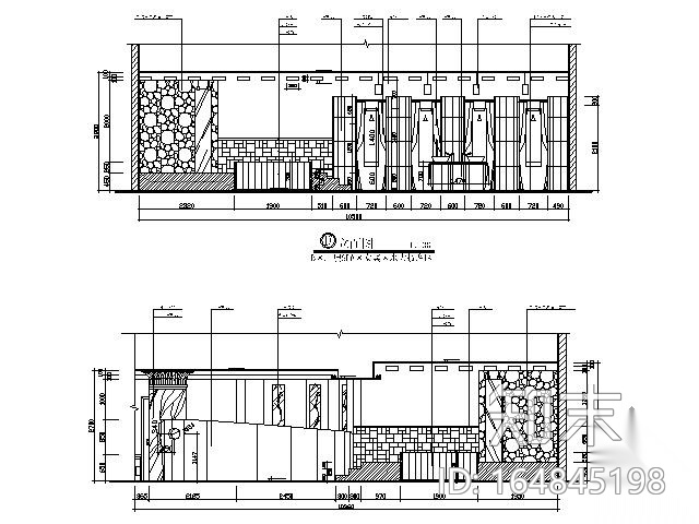 东莞某酒店SPA区装修图cad施工图下载【ID:164845198】