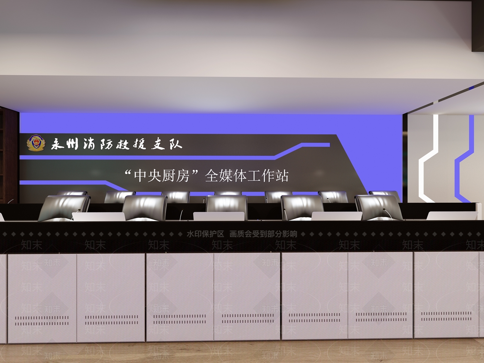 现代在线演播室3D模型下载【ID:560664201】