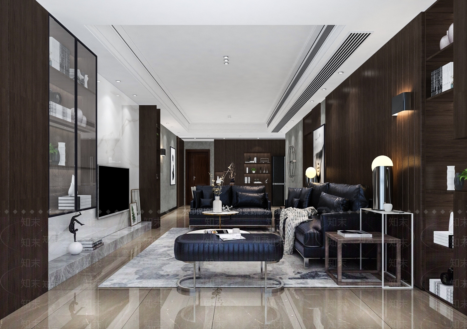 现代港式客餐厅3D模型下载【ID:860836348】