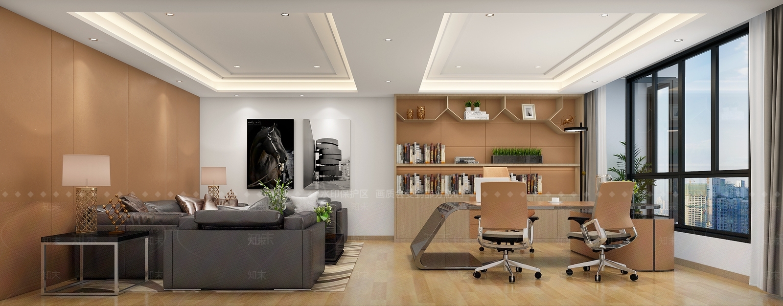 现代图书馆3D模型下载【ID:860836298】