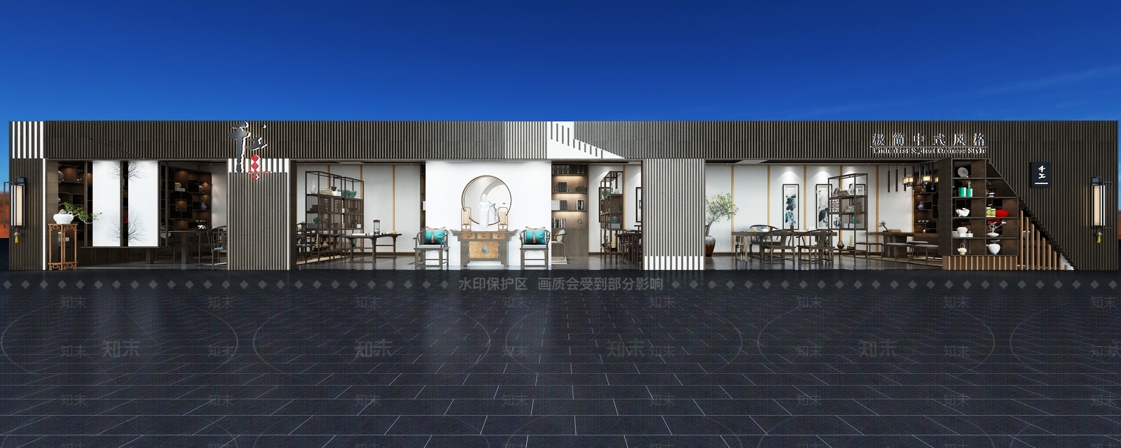 新中式展厅3D模型下载【ID:860862088】