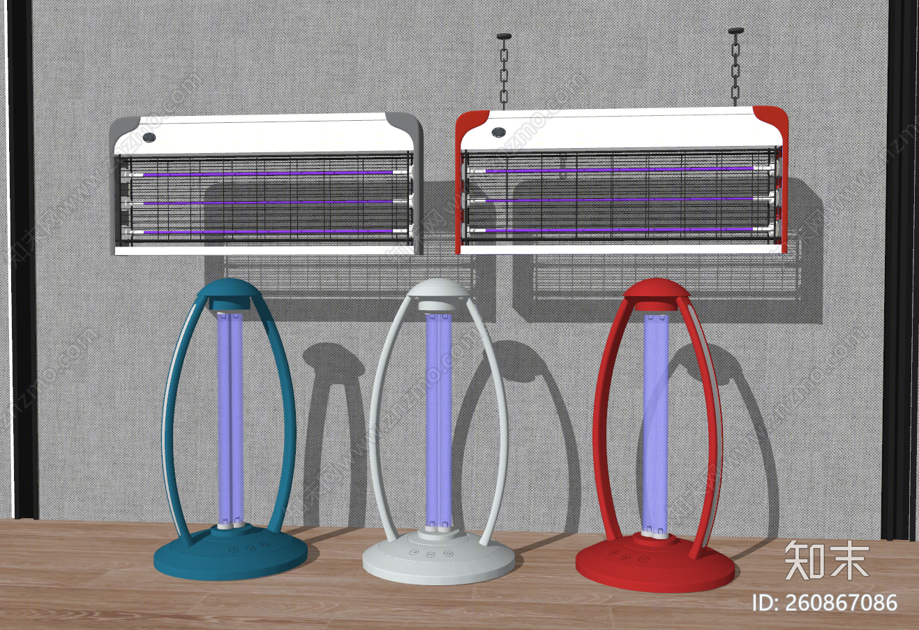 现代灭蝇灯SU模型下载【ID:260867086】