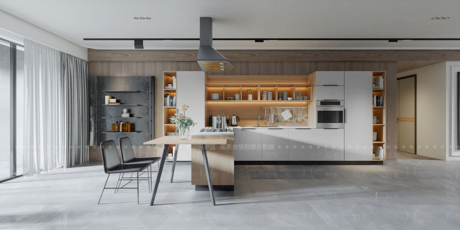 现代简约橱柜3D模型下载【ID:960976532】