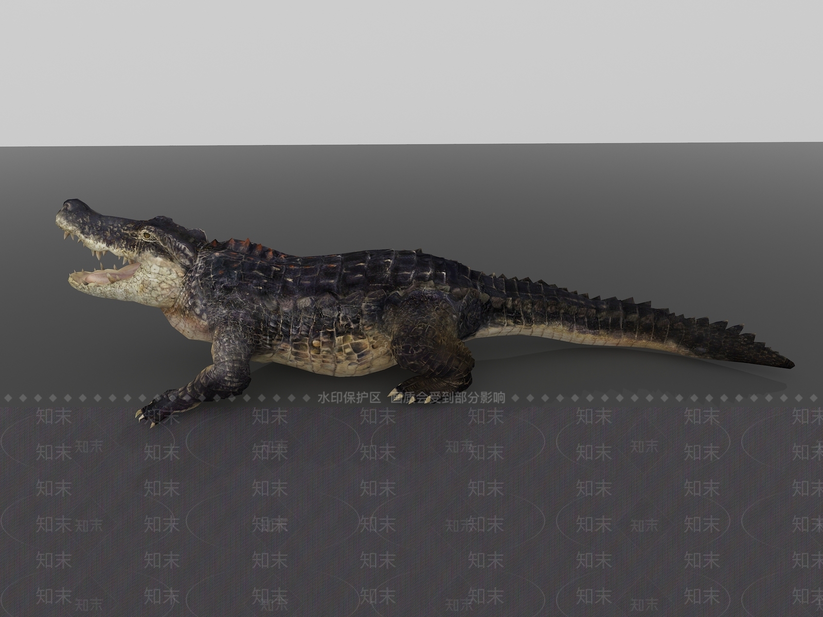 现代鳄鱼3D模型下载【ID:360952007】