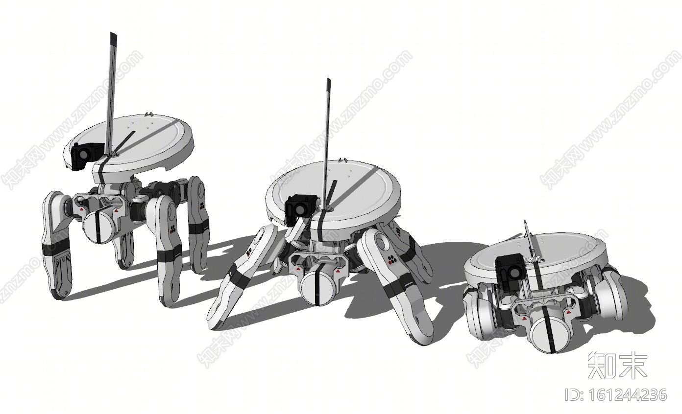 现代风格玩具机器人SU模型下载【ID:161244236】