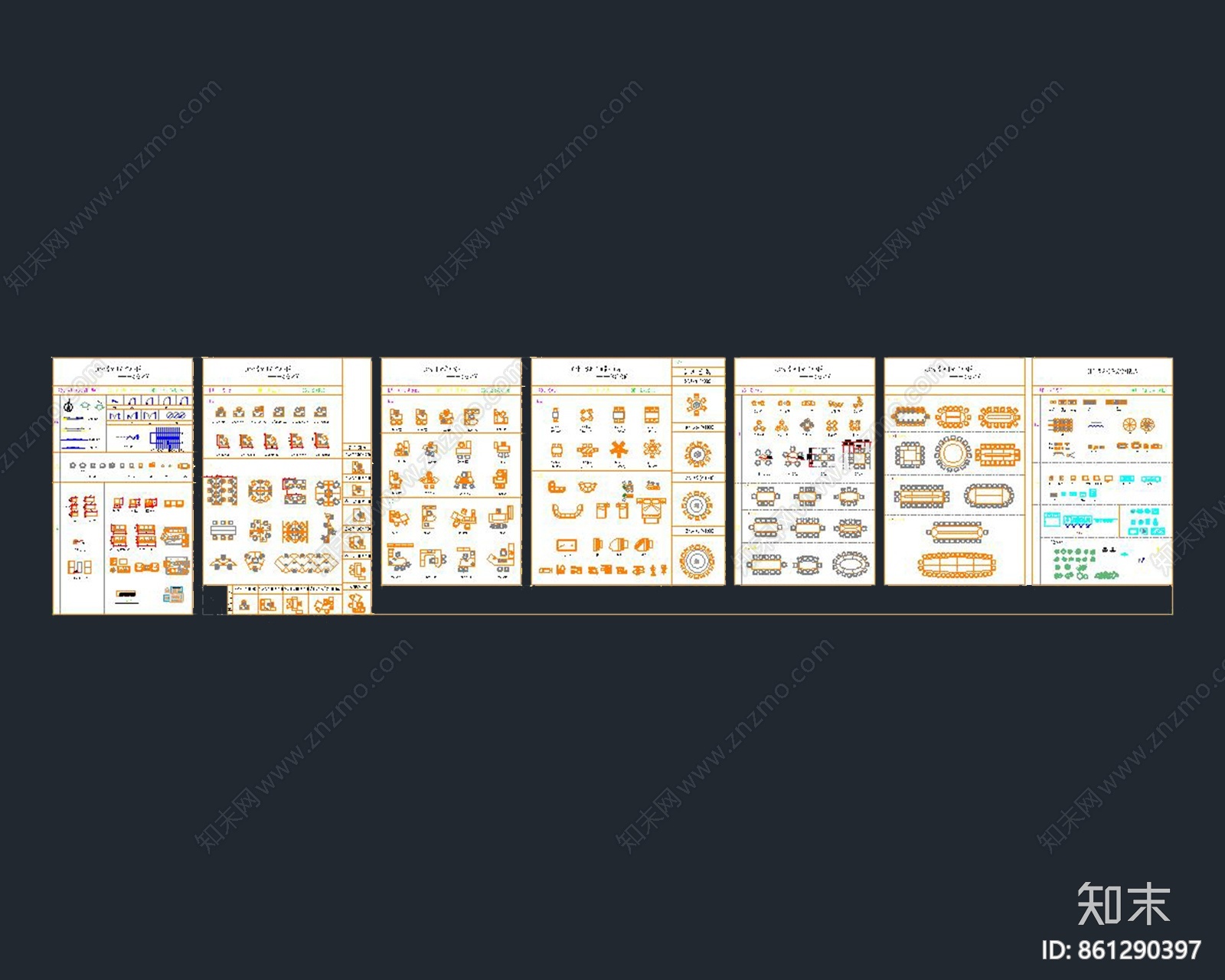 设计吾办公家具平面图cad施工图下载【ID:861290397】