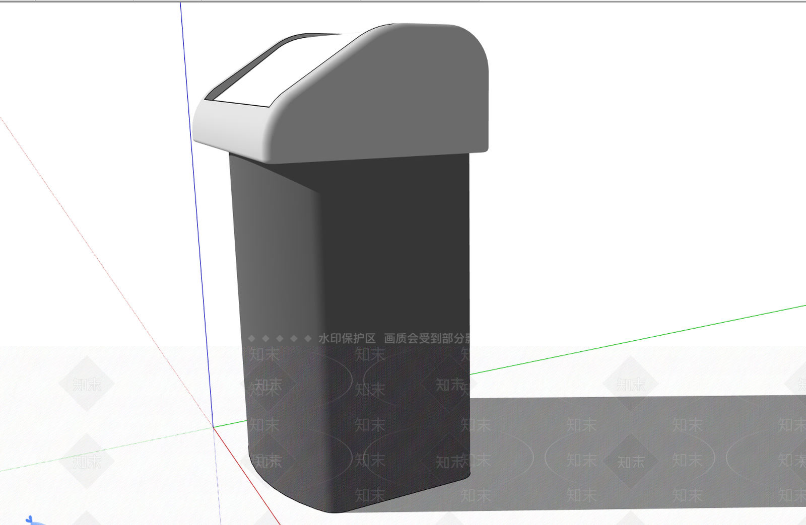 现代风格垃圾桶SU模型下载【ID:361334081】