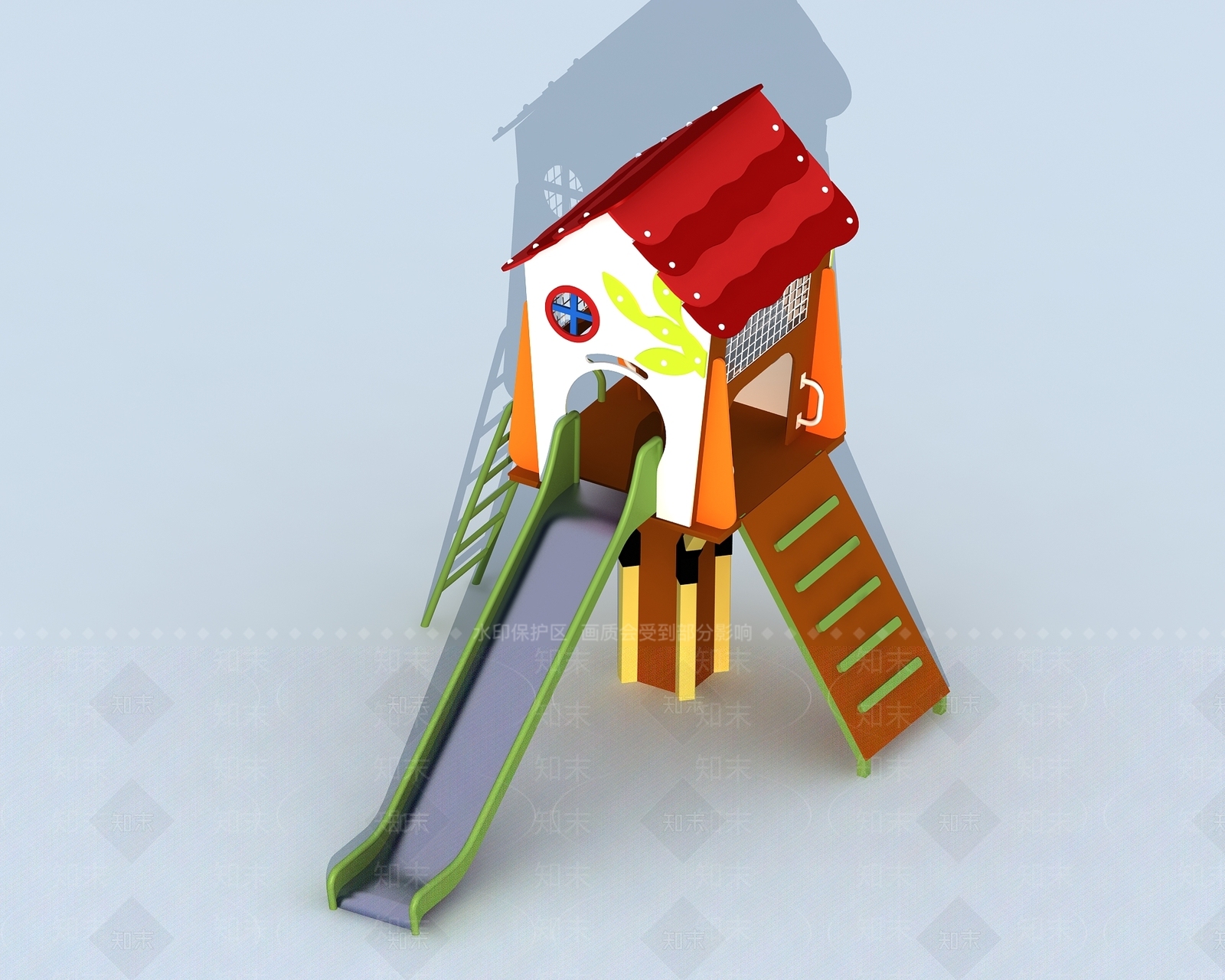 现代儿童娱乐设施3D模型下载【ID:661354044】