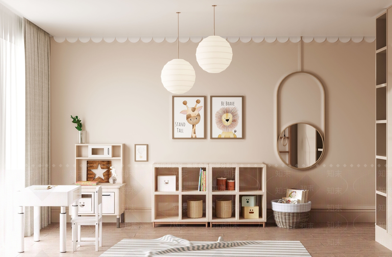现代儿童房间3D模型下载【ID:161365239】