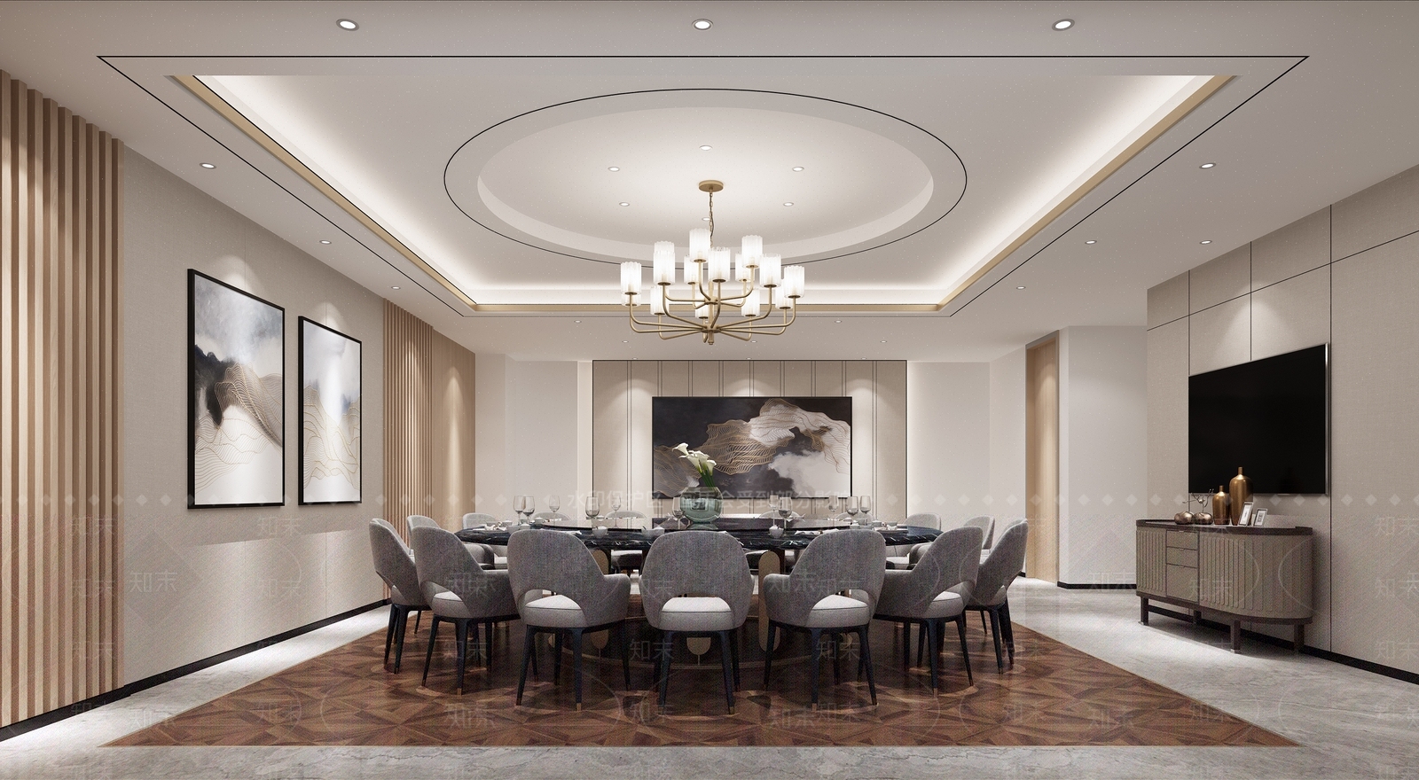 新中式家具3D模型下载【ID:361420692】