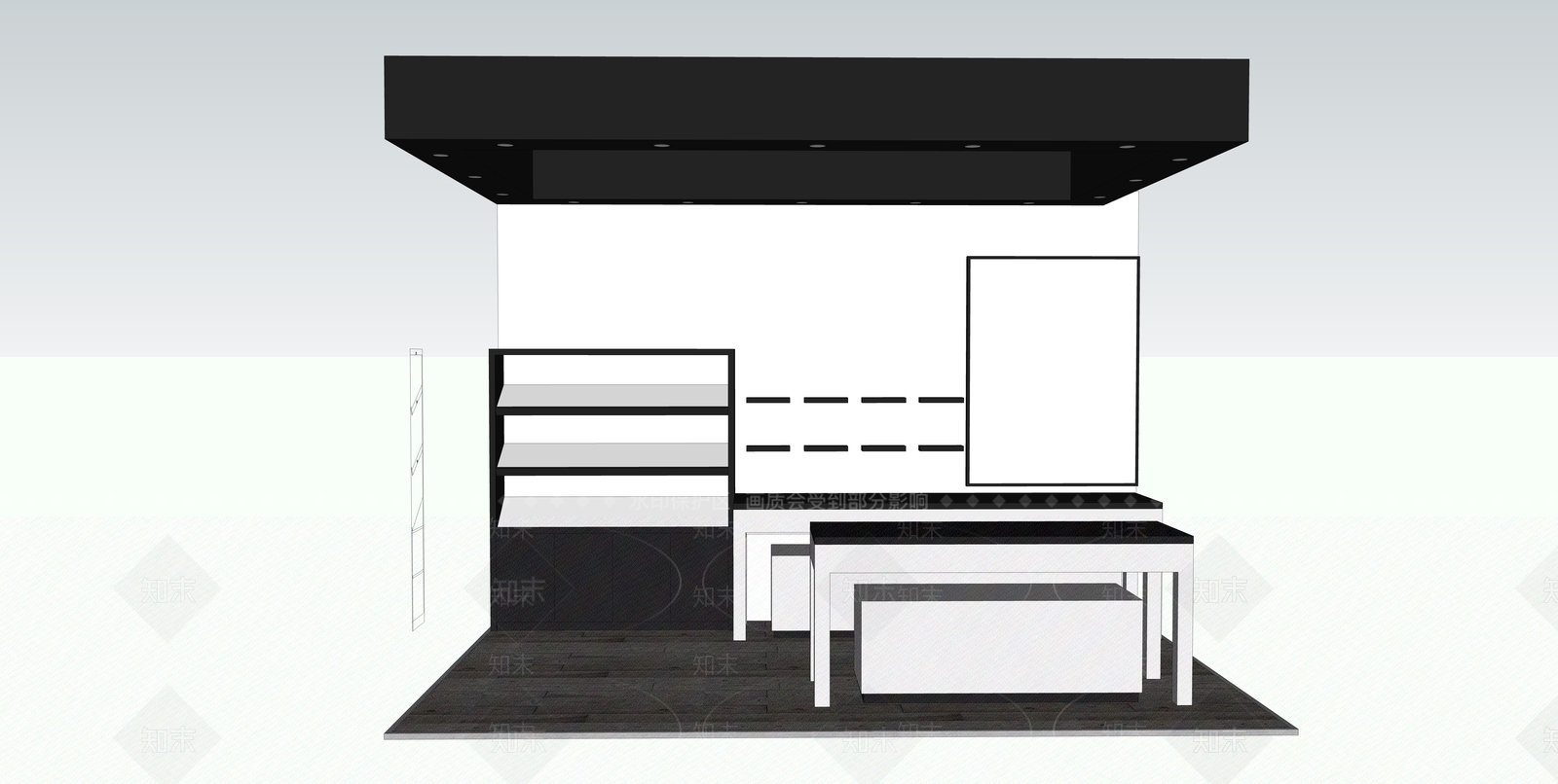 现代风格电子烟展厅SU模型下载【ID:261441921】