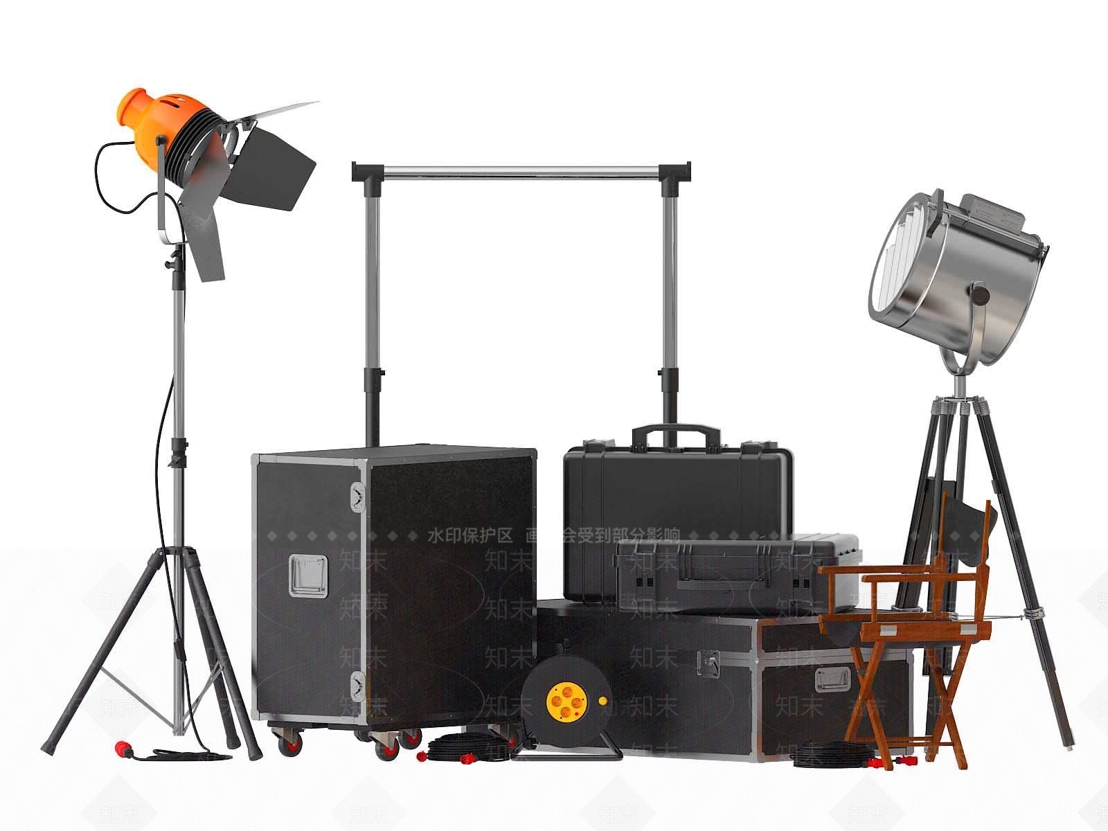 现代摄影棚3D模型下载【ID:261444996】