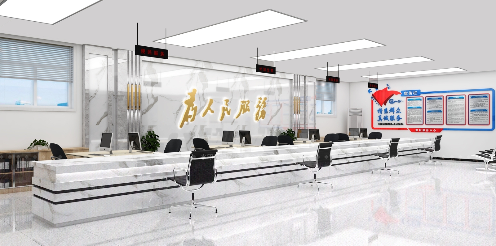 现代风格活动中心SU模型下载【ID:861624078】