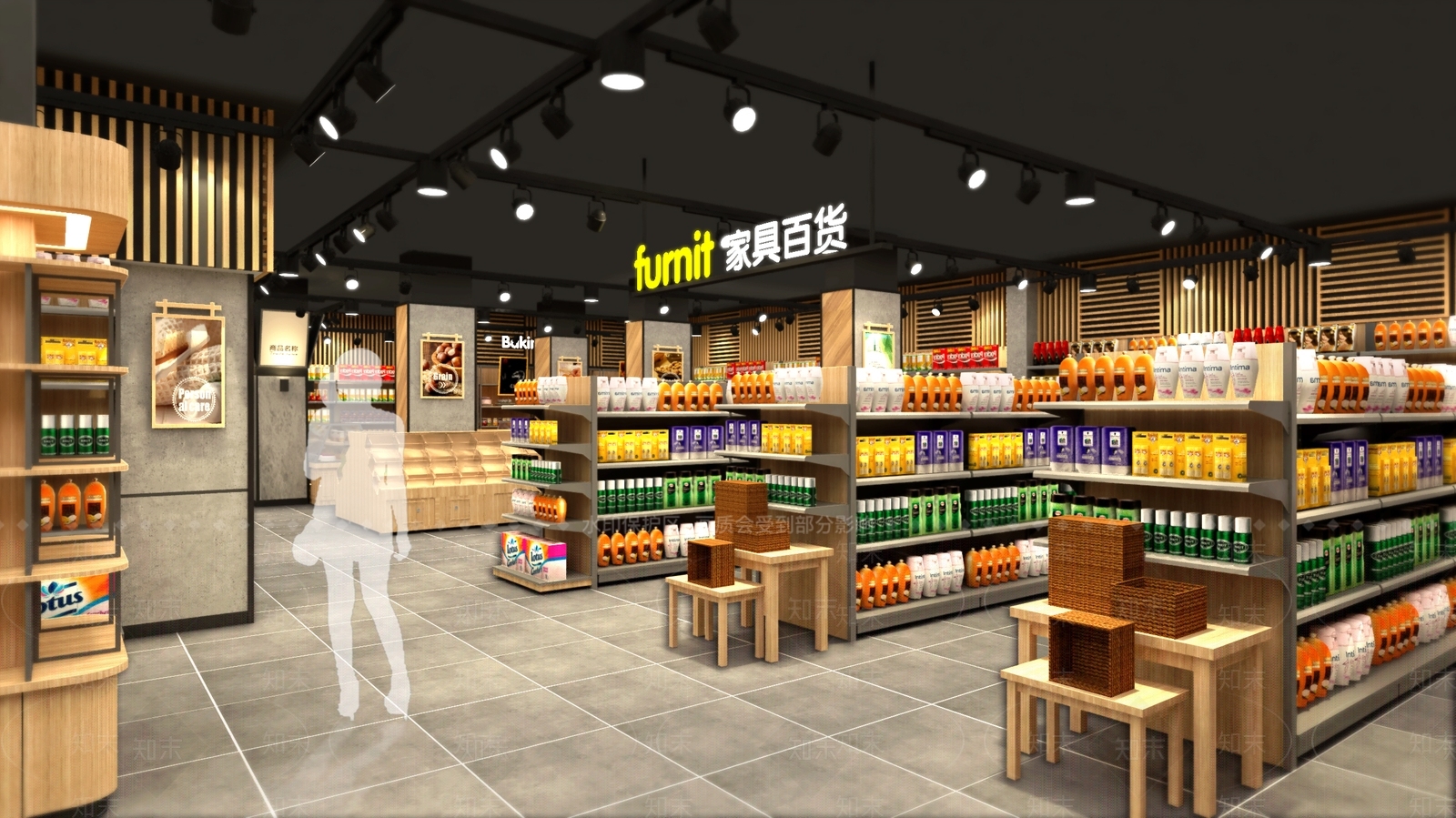 现代风格超市SU模型下载【ID:861654393】