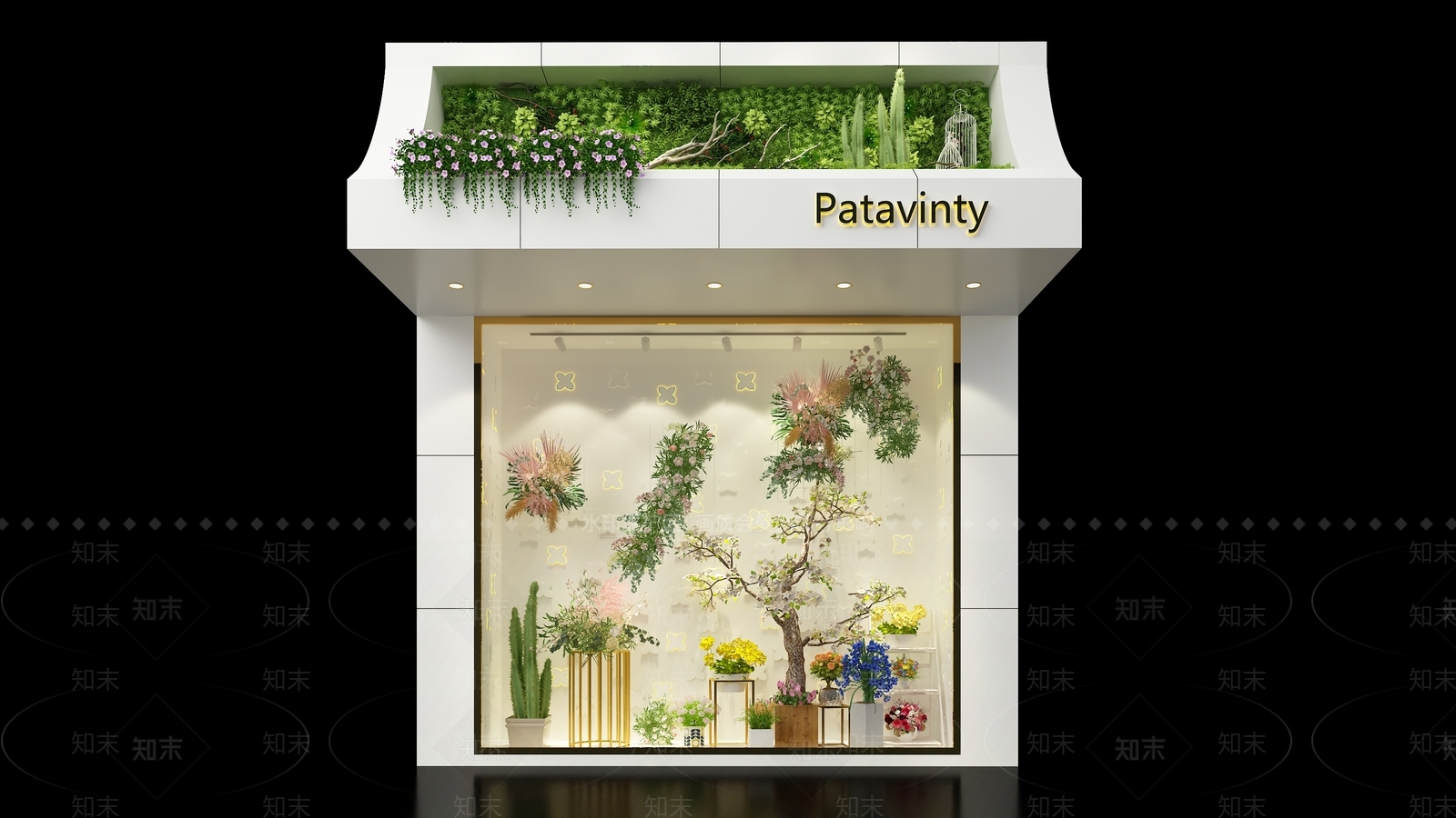 现代花艺店3D模型下载【ID:161662760】