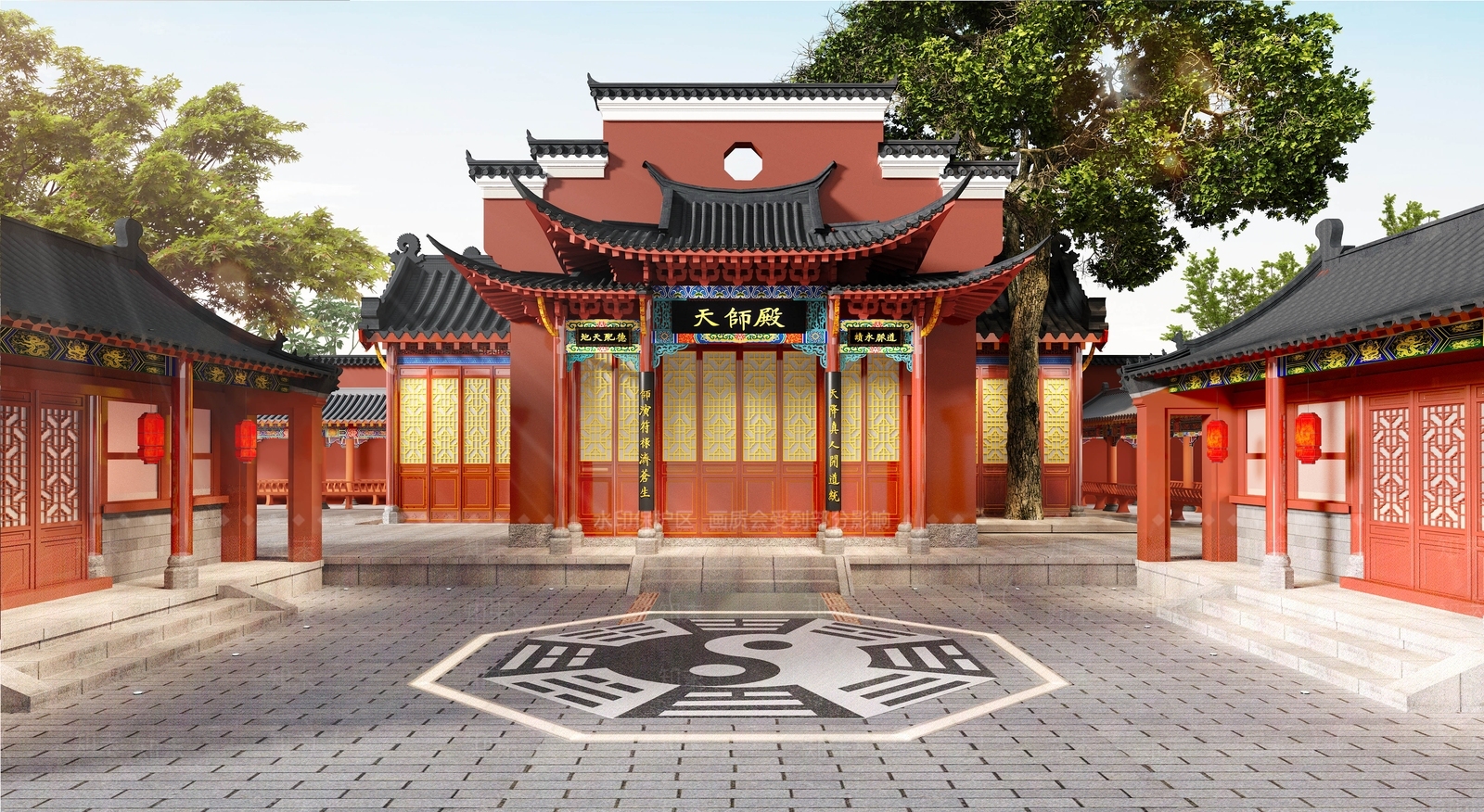 中式古建3D模型下载【ID:261669836】