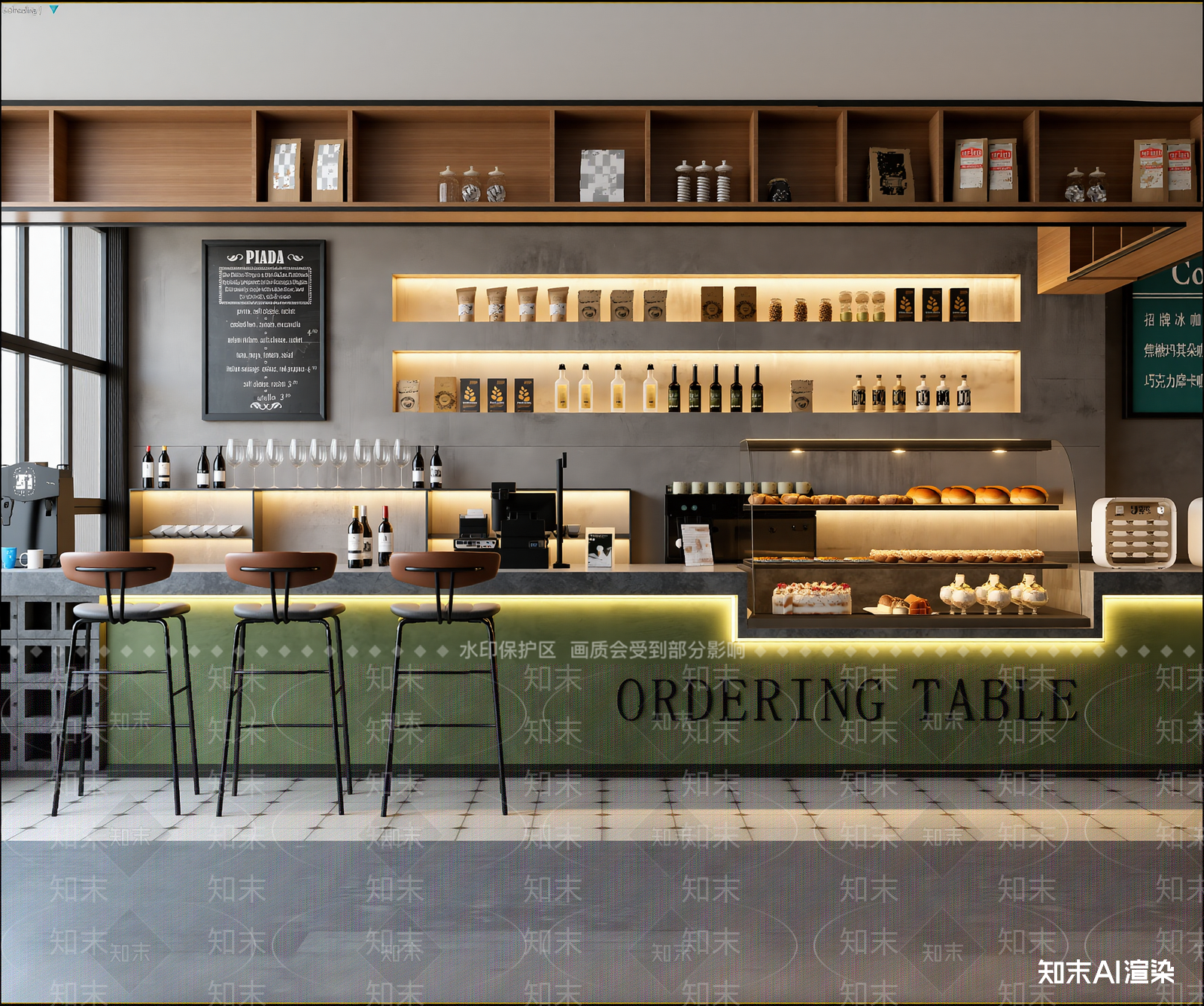 咖啡厅3D模型下载【ID:1214014150】