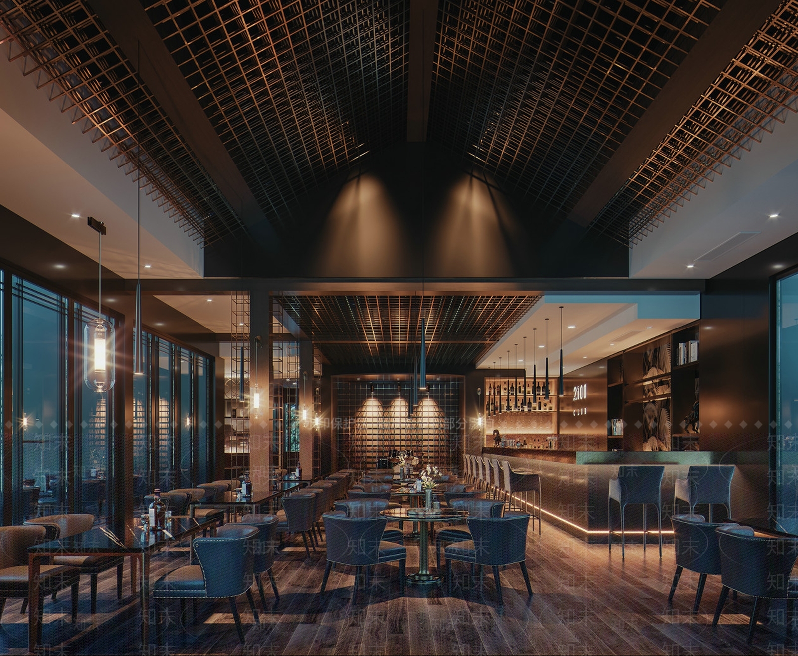 新中式餐厅3D模型下载【ID:362021147】