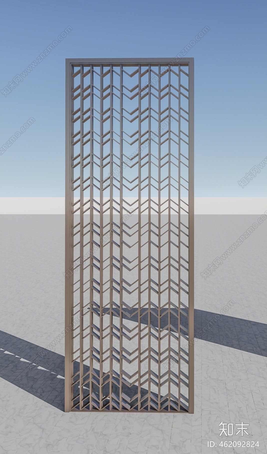 现代风格镂空屏风SU模型下载【ID:462092824】