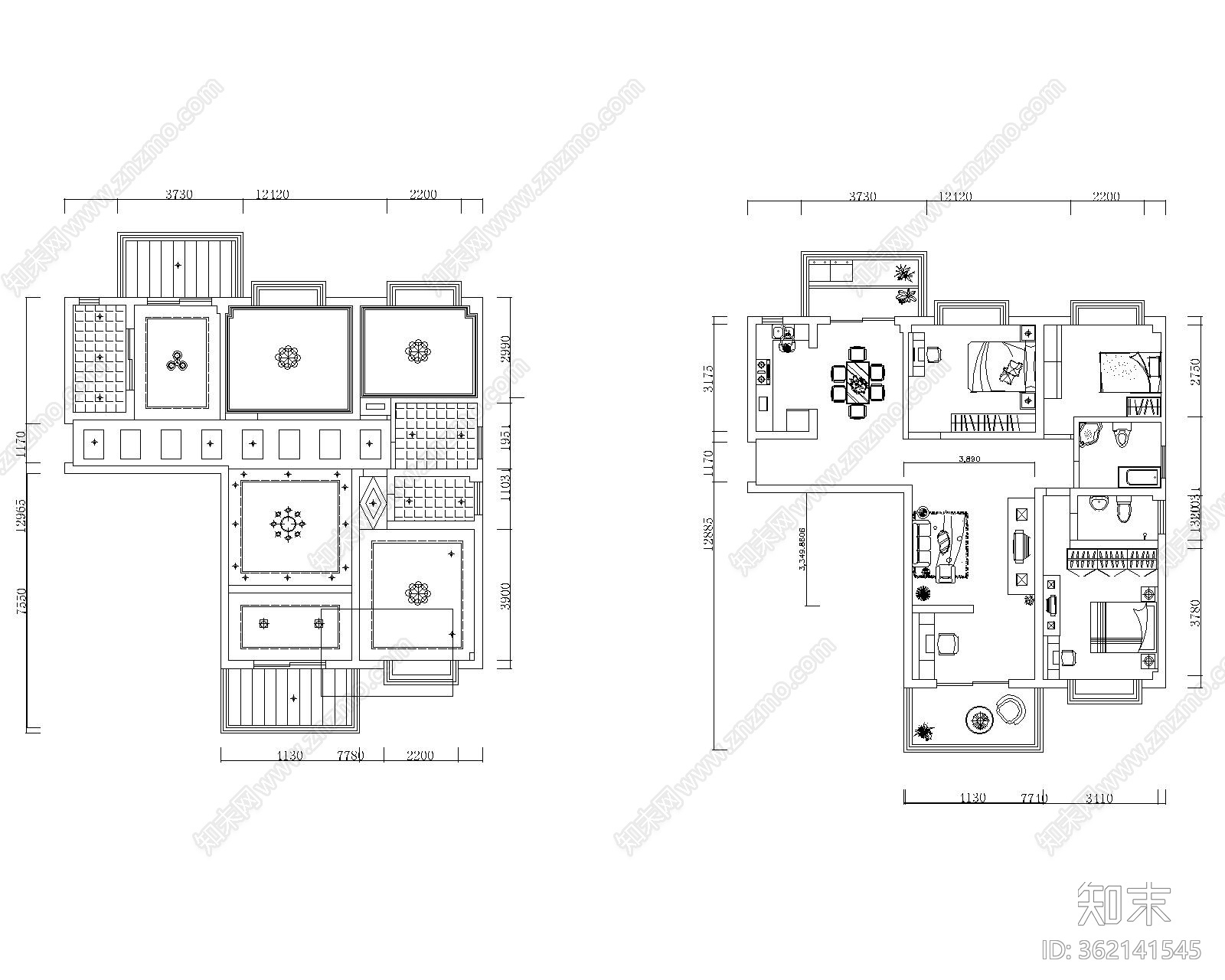 CAD全套素材施工图下载【ID:362141545】