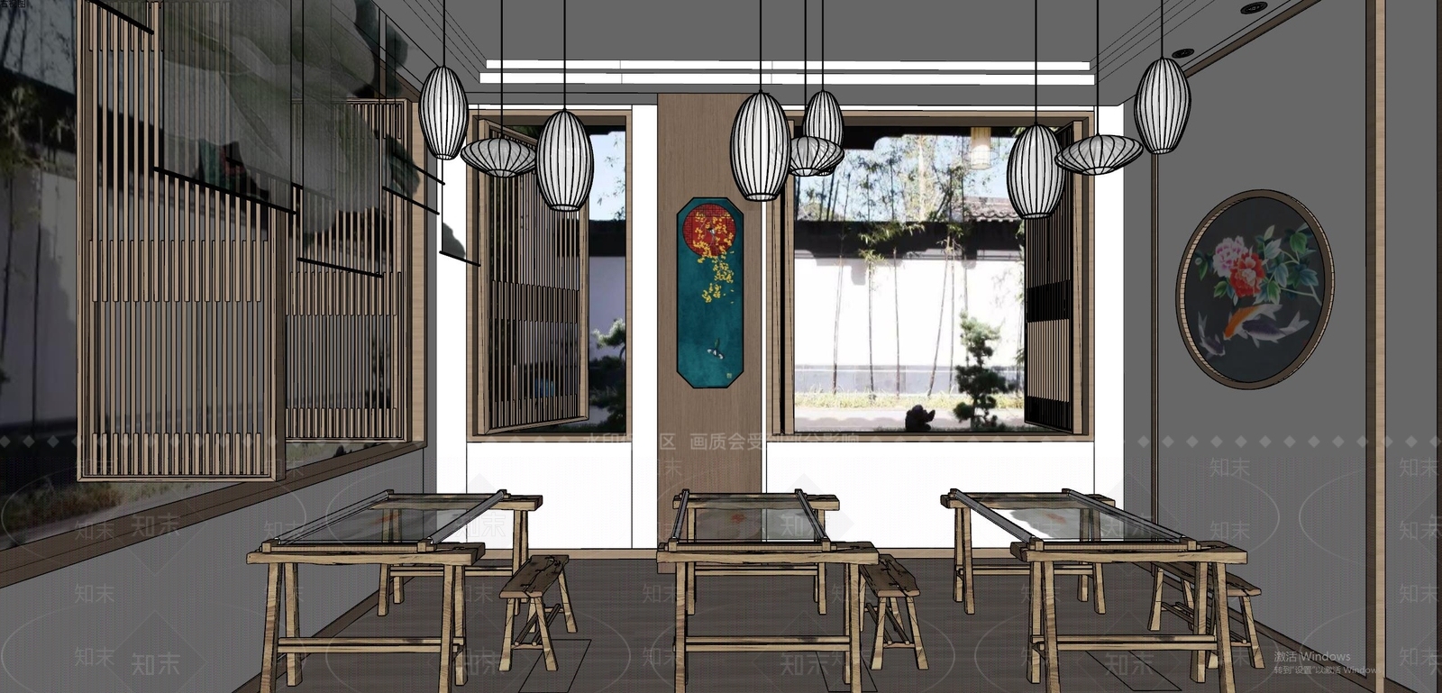民宿客房SU模型精品下载_SketchUp模型_知末网