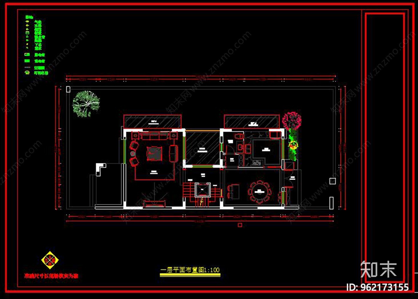 别墅施工设计图cad施工图下载【ID:962173155】