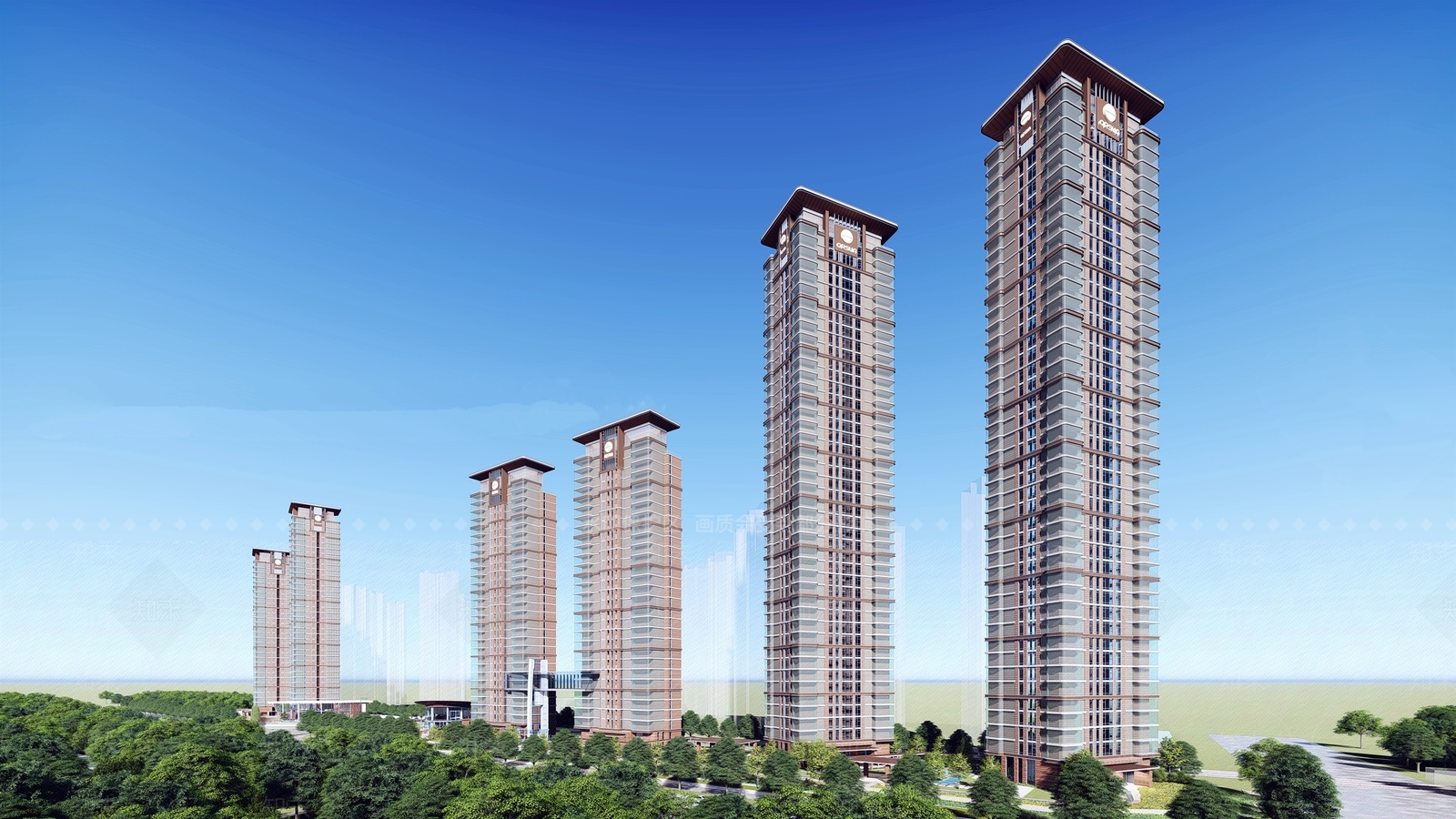 新中式风格高层住宅SU模型下载【ID:262191774】