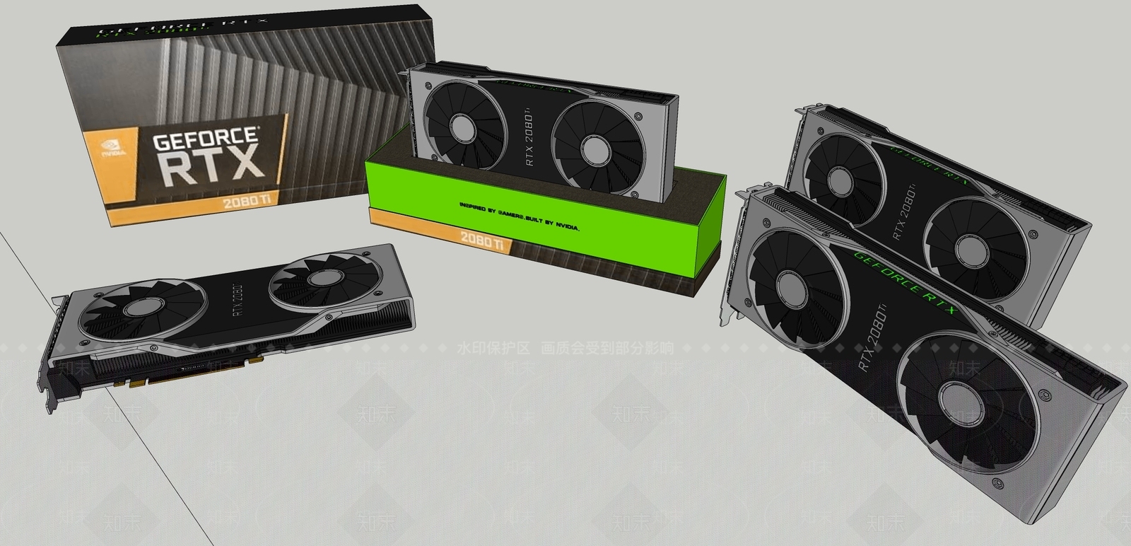 现代风格电脑SU模型下载【ID:862204237】