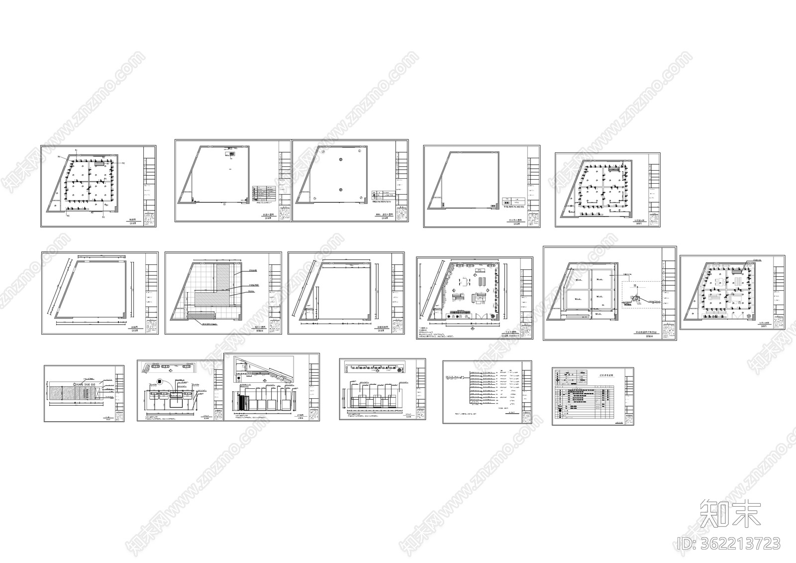 商场边厅服装店设计CAD施工图下载【ID:362213723】