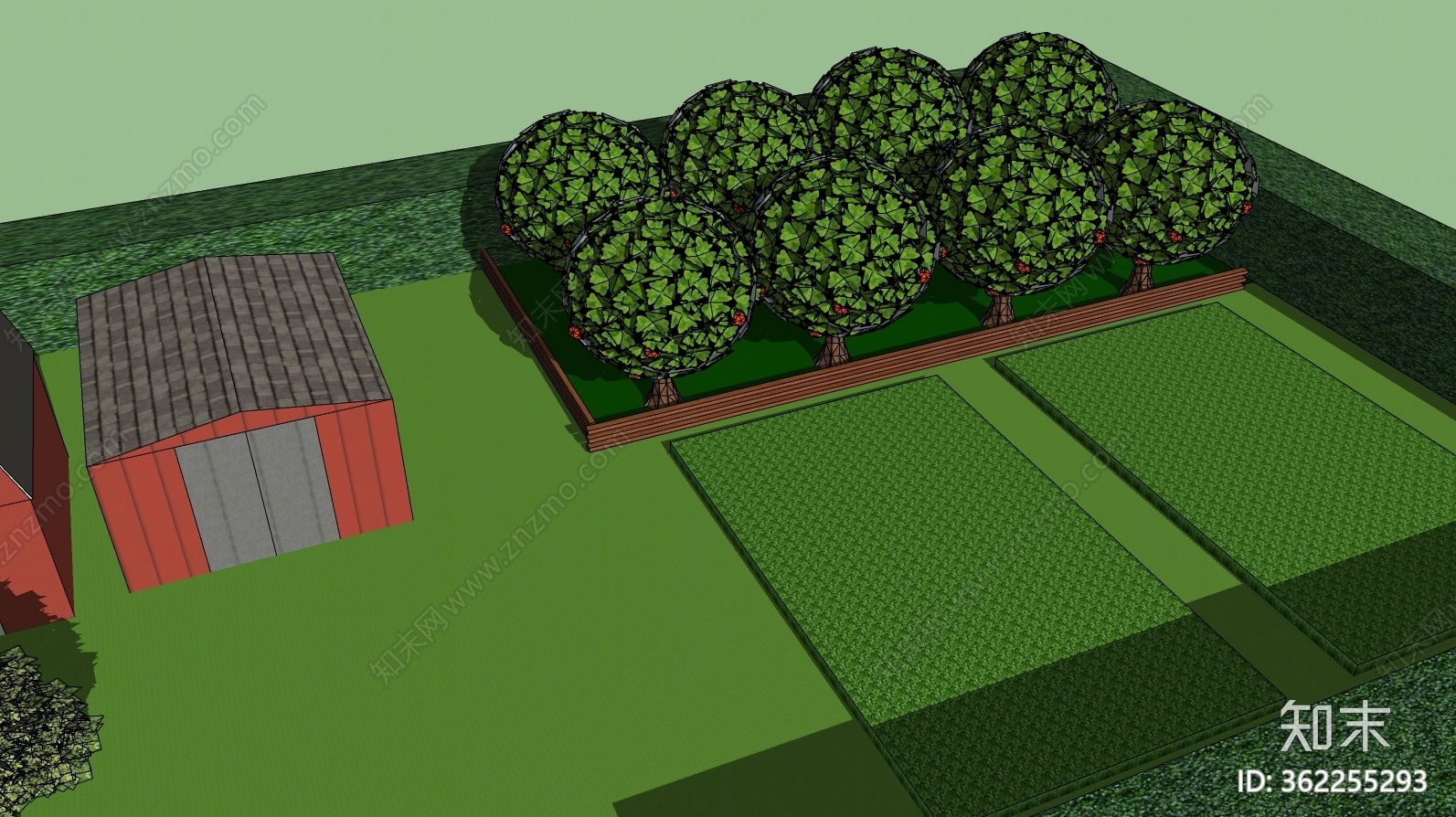 现代风格农场SU模型下载【ID:362255293】