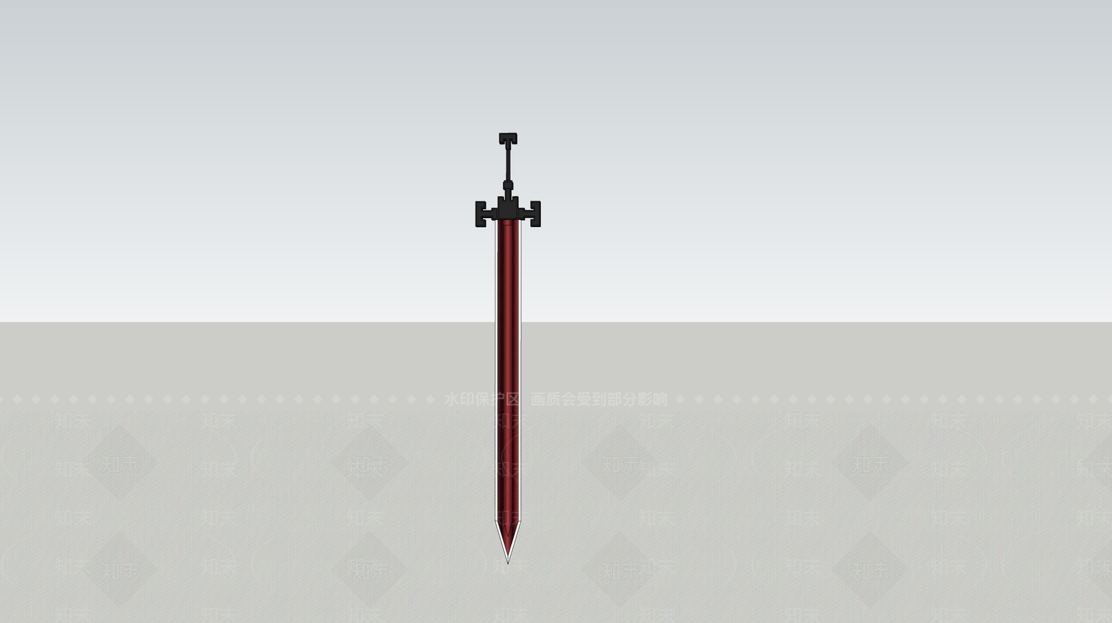 中式风格刀剑SU模型下载【ID:862259879】