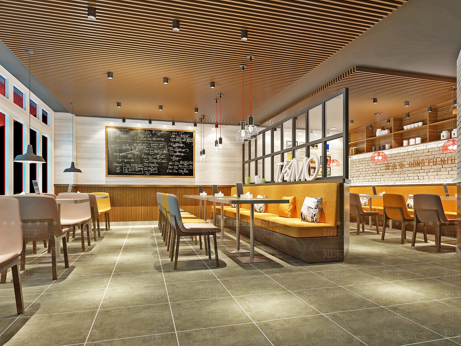 工业风商业餐厅3D模型下载【ID:562261583】