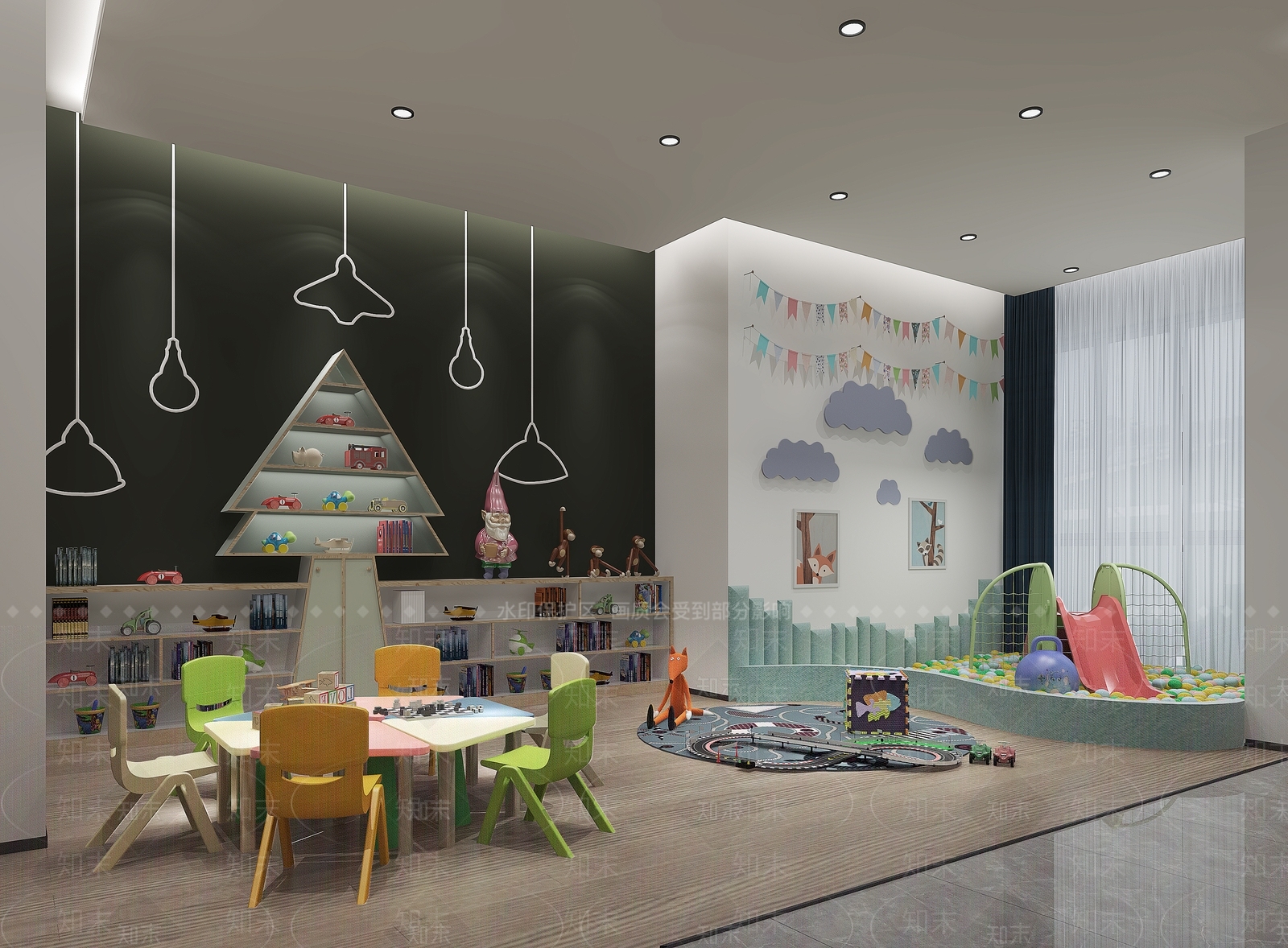 现代儿童休闲区3D模型下载【ID:762266038】