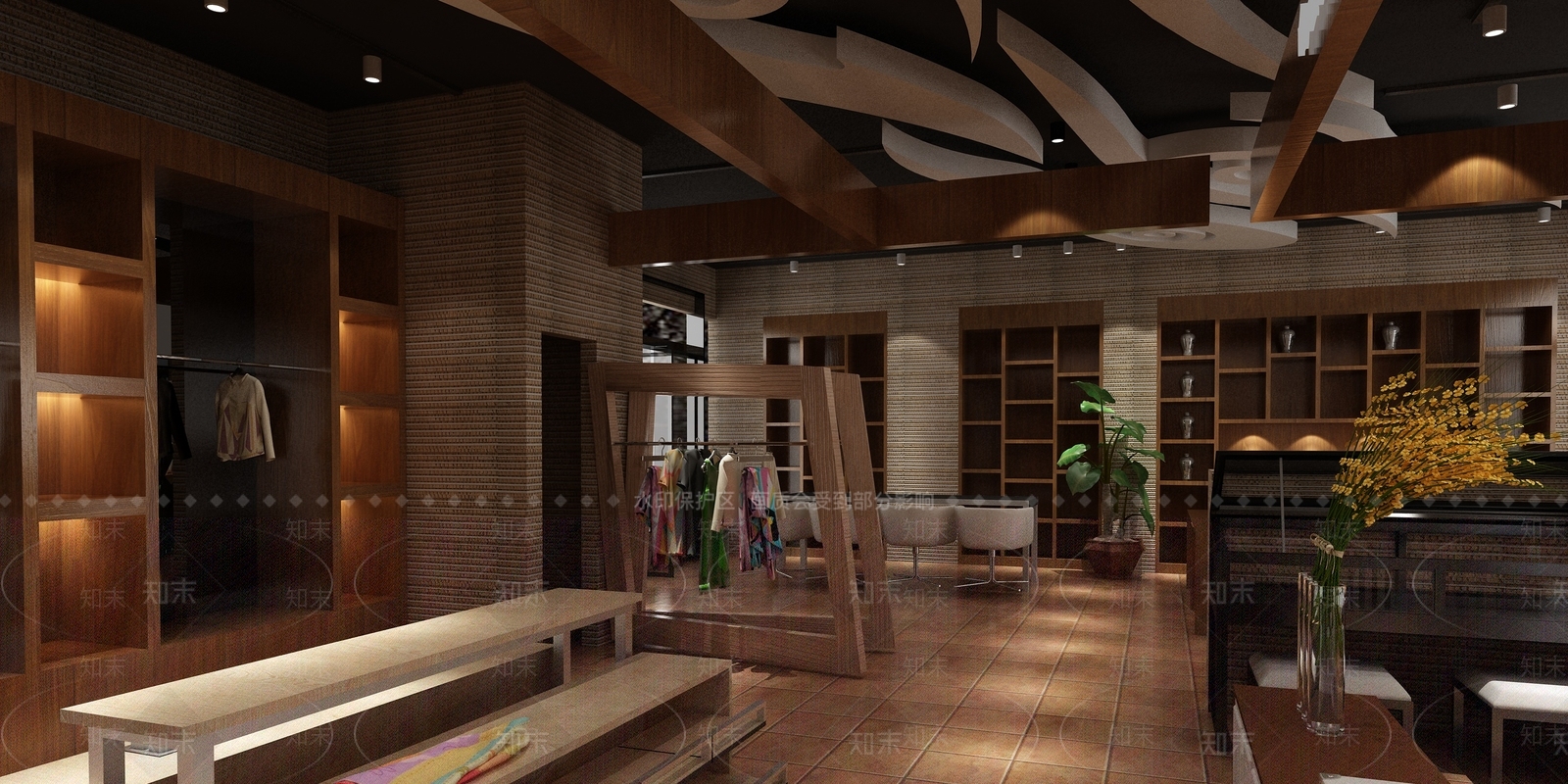 现代书吧3D模型下载【ID:262294753】