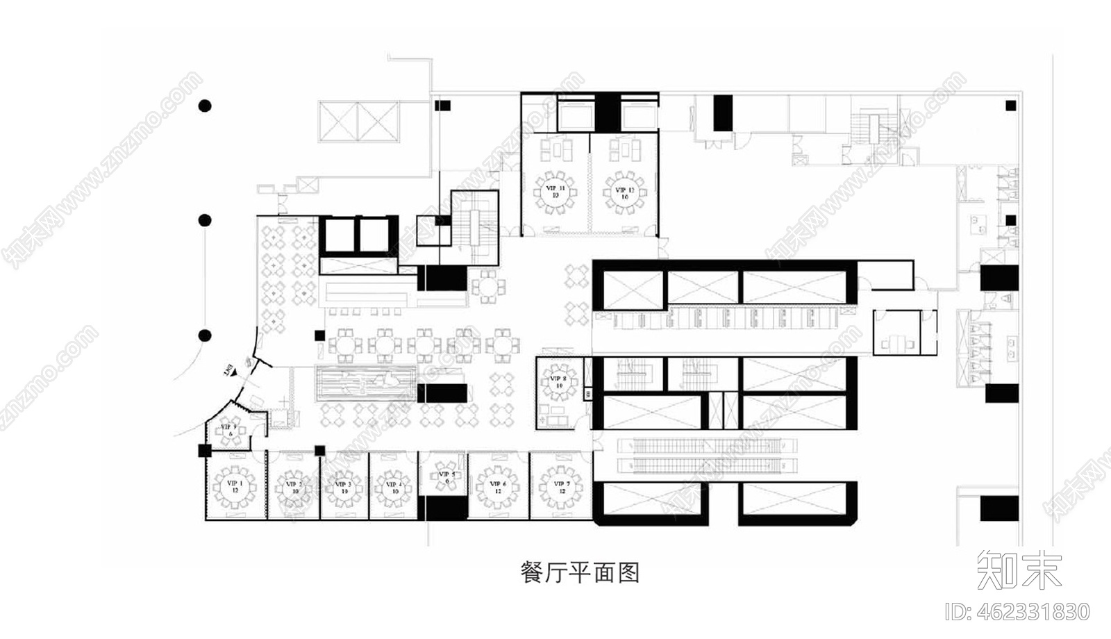 上海兰会所cad施工图下载【ID:462331830】